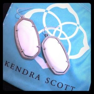 White “Danielle” Kendra Scott earrings